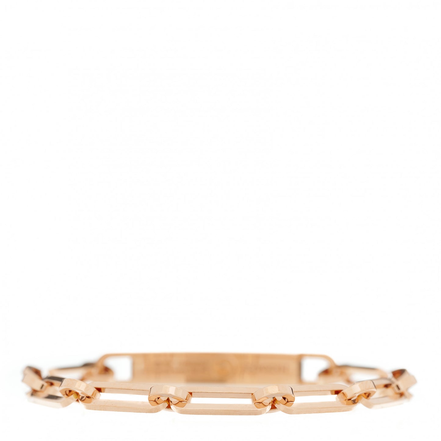 18K Rose Gold Diamond Pave PM Kelly Chaine Bracelet ST