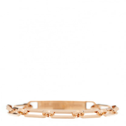 Hermes 18K Rose Gold Diamond Pave PM Kelly Chaine Bracelet ST 2 of 4