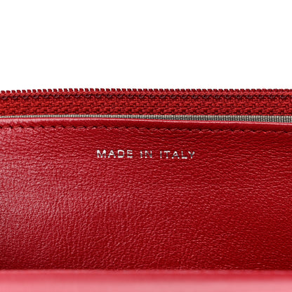 Chanel Caviar Timeless CC Wallet on Chain WOC Red 7 of 14