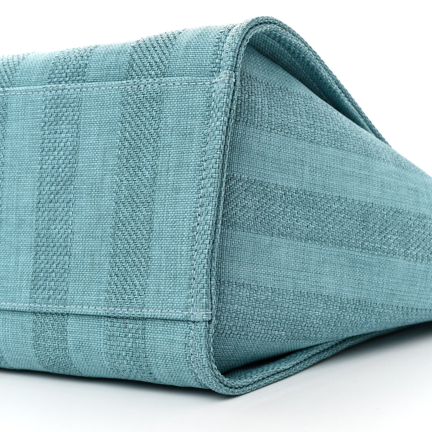 Mixed Fibers Striped Medium Deauville Tote Blue