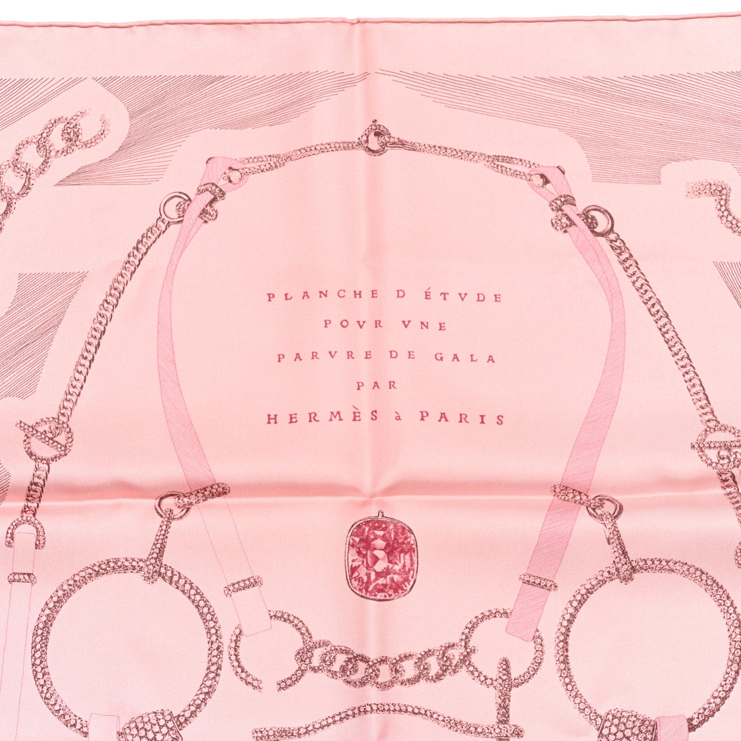 Silk Our Line Etude Pour Une Parure De Gala Scarf 90 Rose Ballerine Taupe Framboise