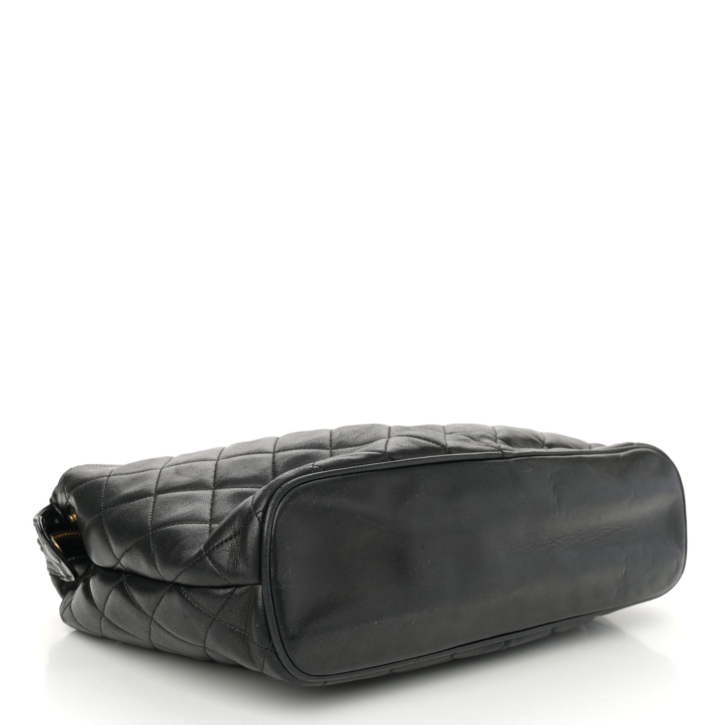 Lambskin Quilted Shoulder Bag Black