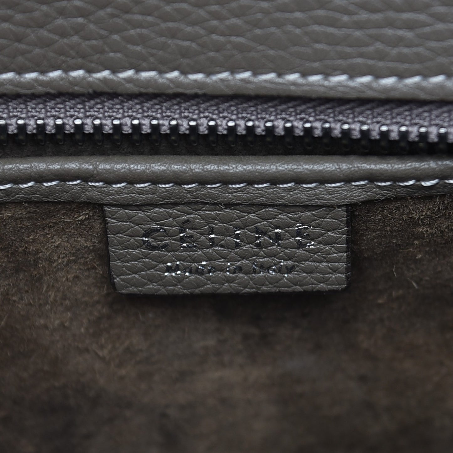 Drummed Calfskin Nano Luggage Souris