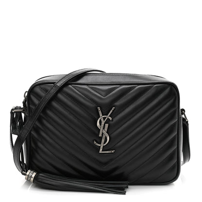 Saint Laurent Calfskin Matelasse Monogram Lou Camera Bag Black 1 of 10