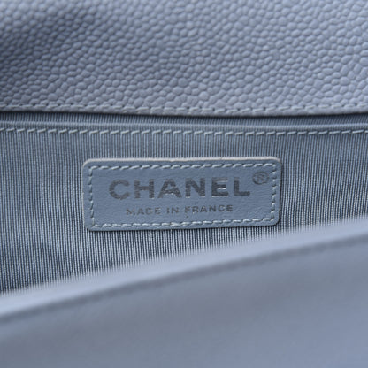 Chanel Caviar Quilted Medium Boy Flap Blue 6 of 9