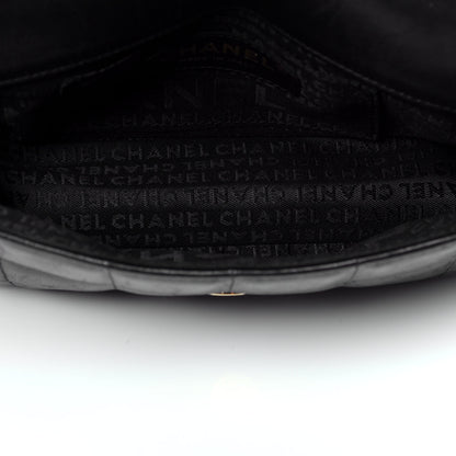 Chanel Lambskin Quilted Mini Chocolate Bar Camellia Flap Black 5 of 9