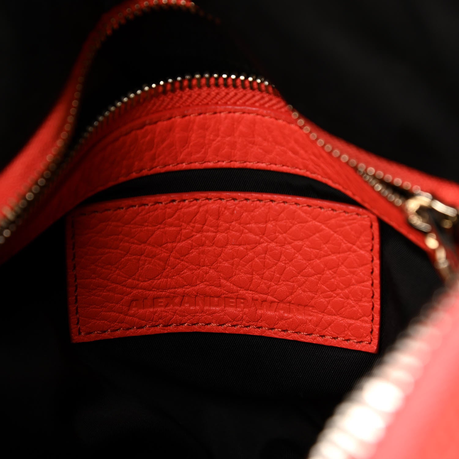 Alexander Wang Pebbled Lambskin Rocco Tangerine Pale Gold Hardware 5 of 8