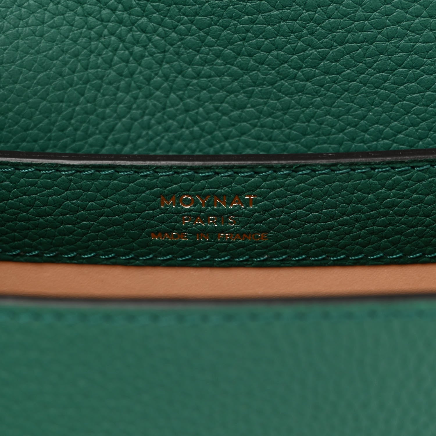 Moynat Taurillon Blush Rejane BB Emerald 6 of 9