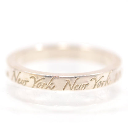 Tiffany Sterling Silver Notes Narrow Ring 6.5 4 of 5