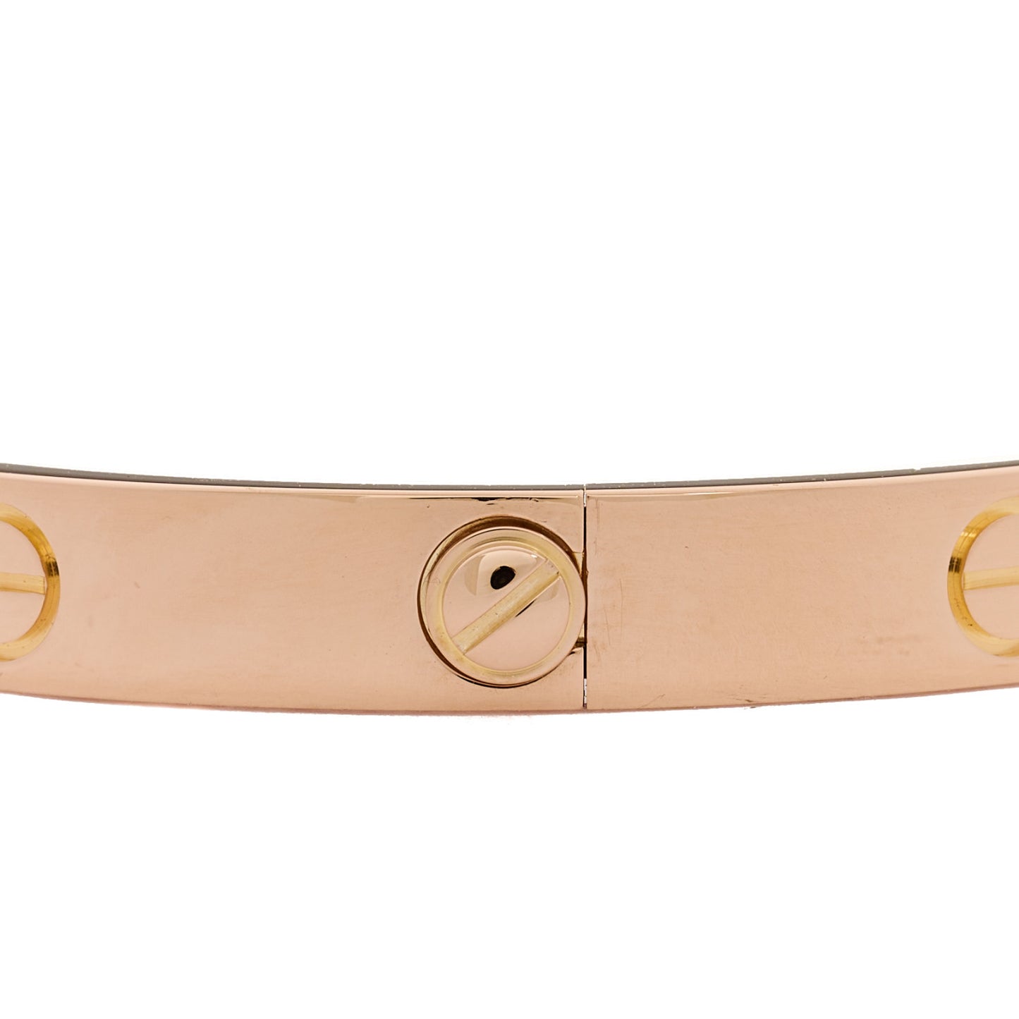 18K Pink Gold 4 Diamond LOVE Bracelet 17