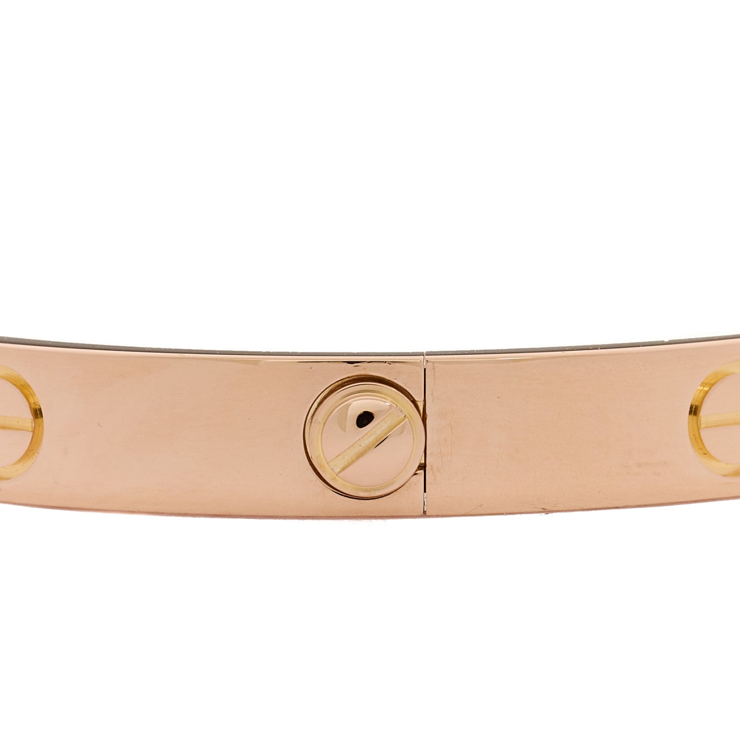 Cartier 18K Pink Gold 4 Diamond LOVE Bracelet 17 6 of 9