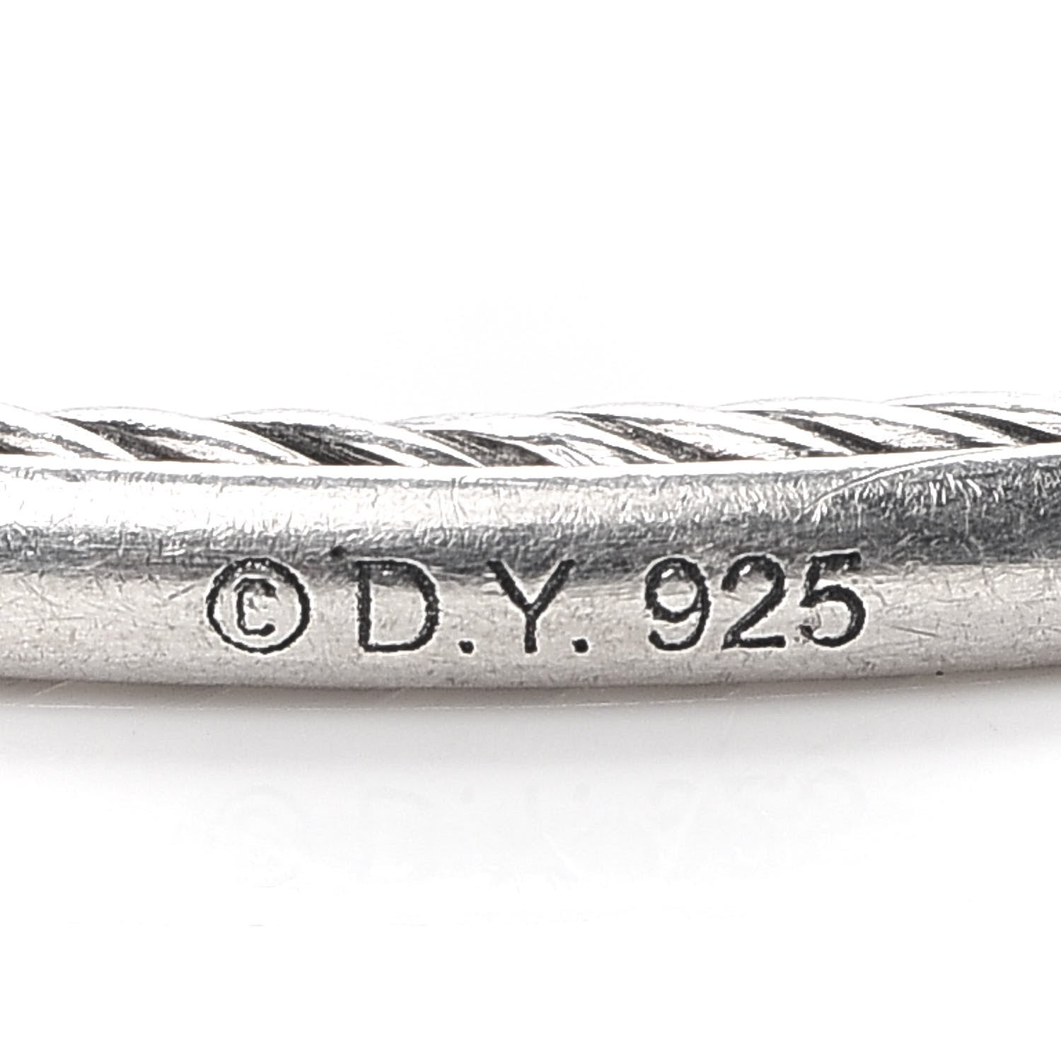 David Yurman Sterling Silver Classics Cable Bangle Bracelet 4 of 4