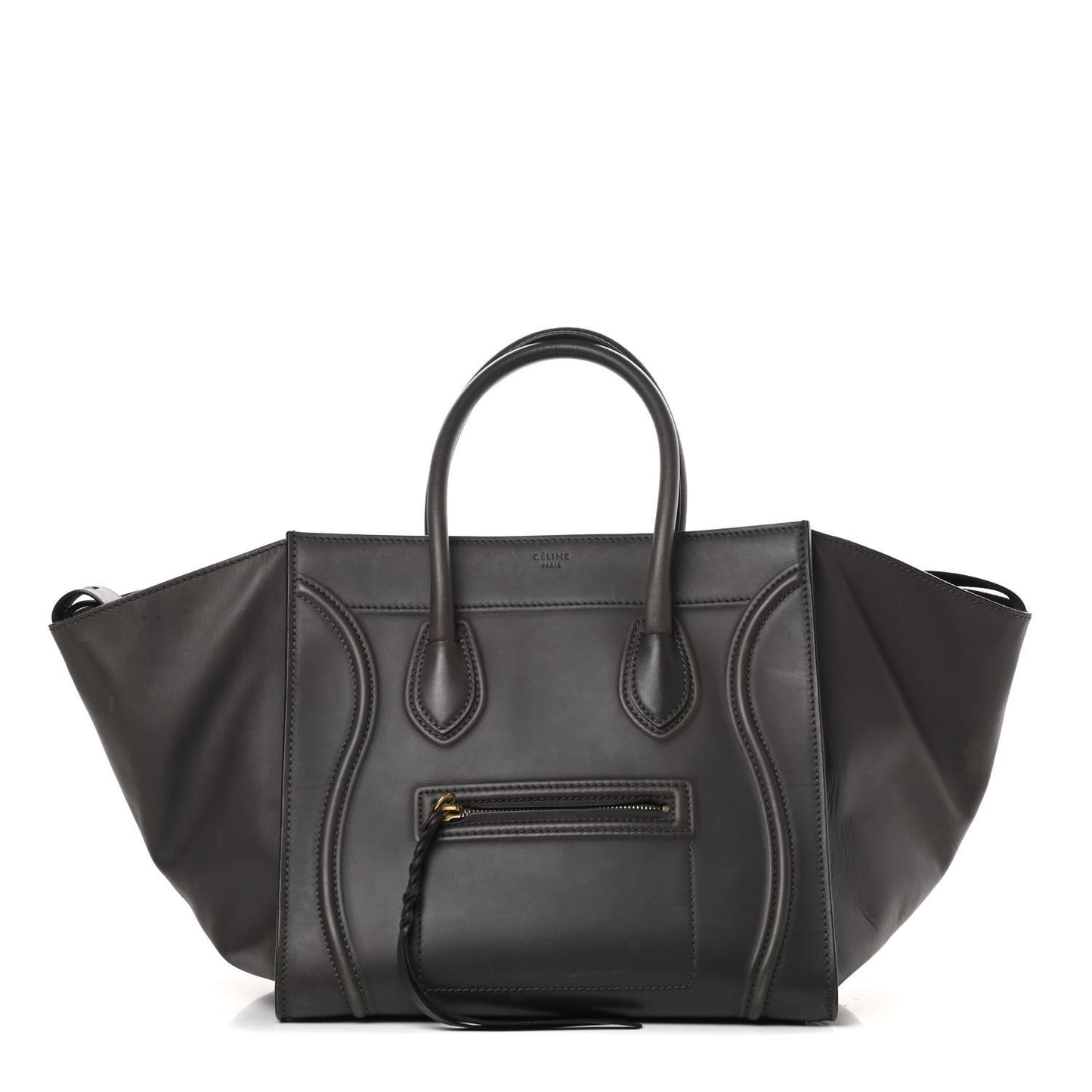 Smooth Calfskin Medium Phantom Luggage Grey
