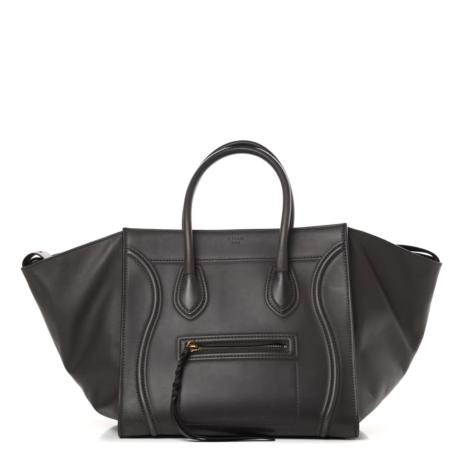 Celine Smooth Calfskin Medium Phantom Luggage Grey 1 of 22