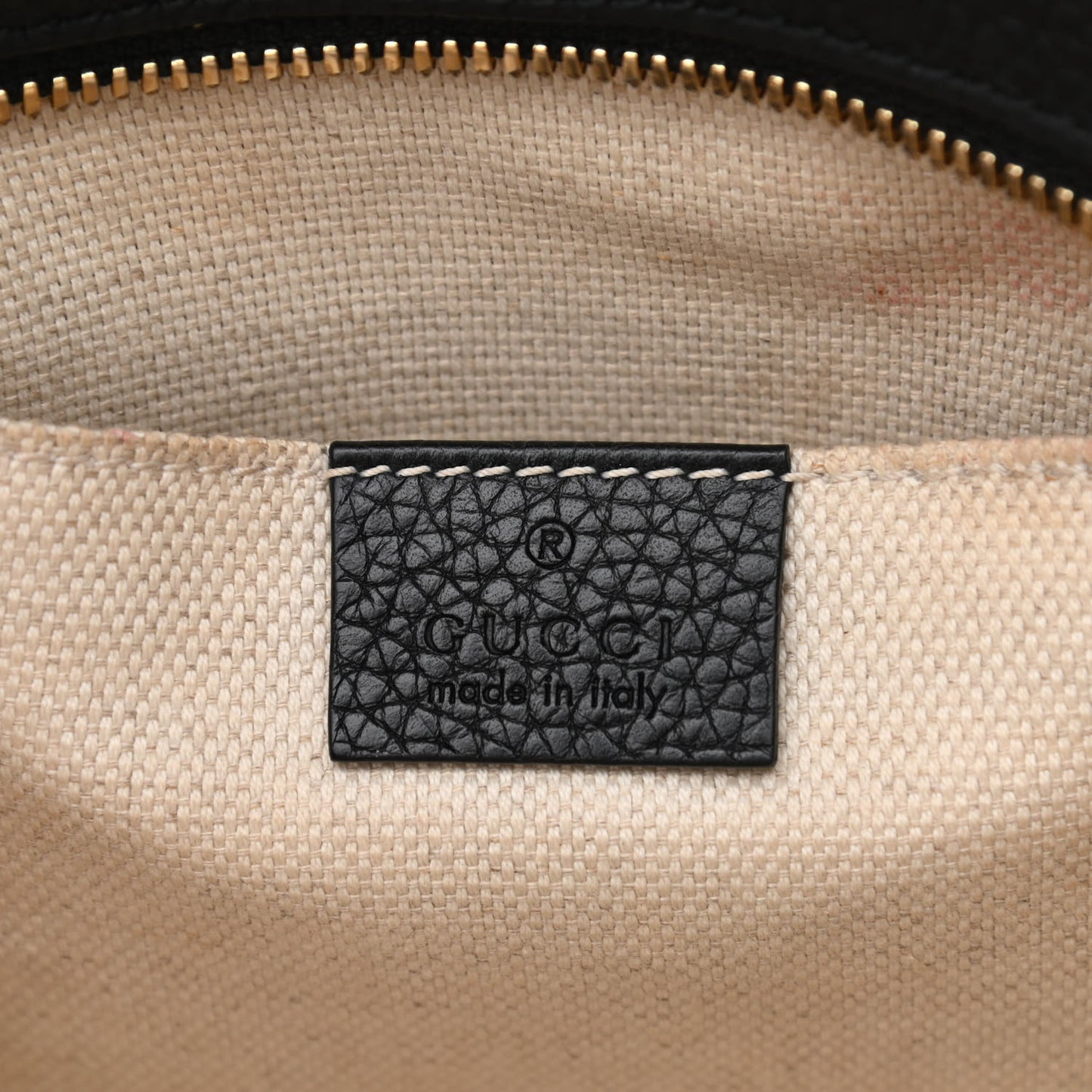 Pebbled Calfskin Small Soho Disco Bag Black