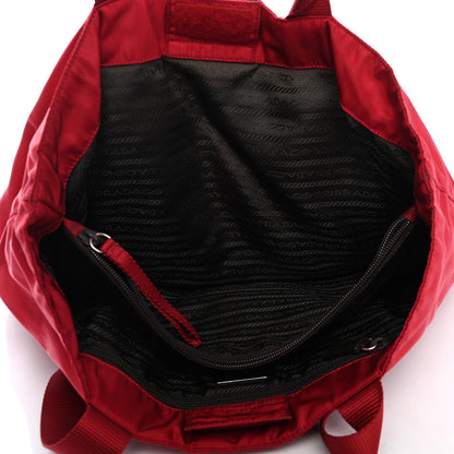 Prada Tessuto Nylon Tote Rosso 4 of 4