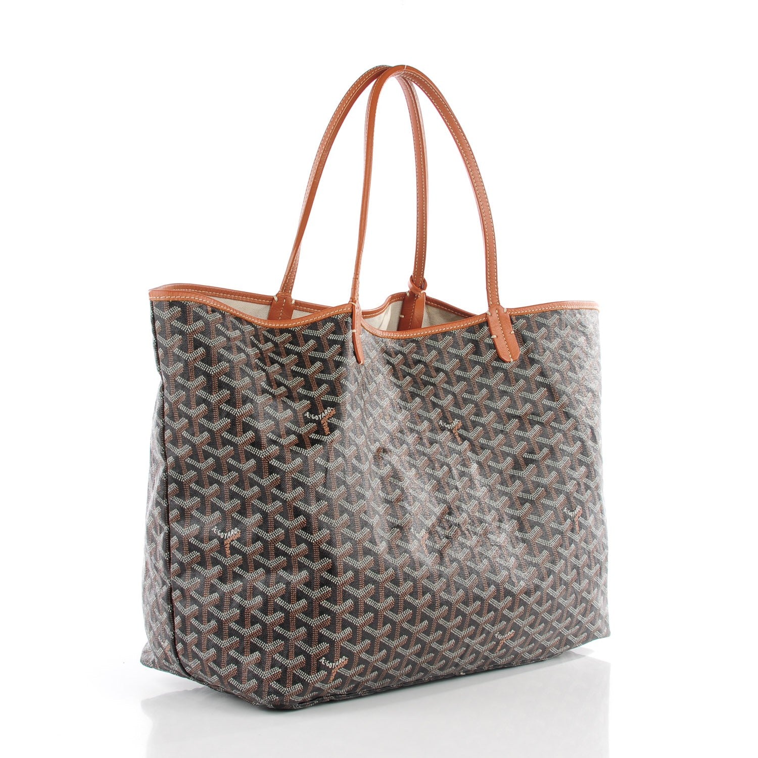 Goyard Goyardine Saint Louis GM Black Gold 3 of 9