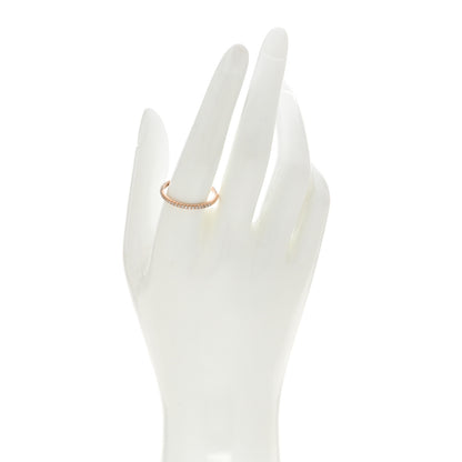 Tiffany 18K Rose Gold Diamond .20ctw Soleste Half Eternity Band Ring 62 10 2 of 4