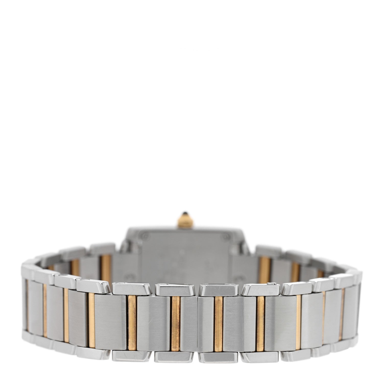 Cartier Stainless Steel 18K Yellow Gold 20mm Tank Francaise Quartz Watch 3 of 4