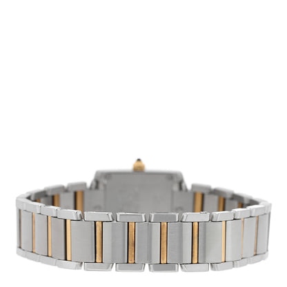 Cartier Stainless Steel 18K Yellow Gold 20mm Tank Francaise Quartz Watch 3 of 4