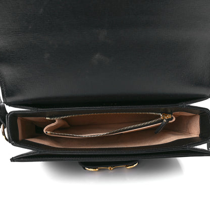 Gucci Azalea Calfskin Horsebit 1955 Shoulder Bag Black 5 of 11