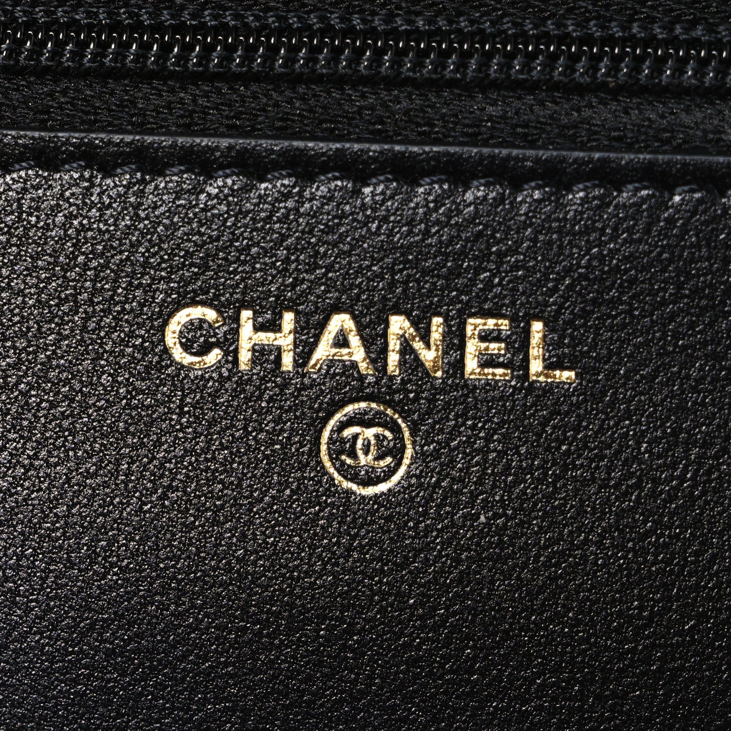 Chanel Lambskin Plexiglass Quilted Coco Love Wallet On Chain WOC Black 5 of 11