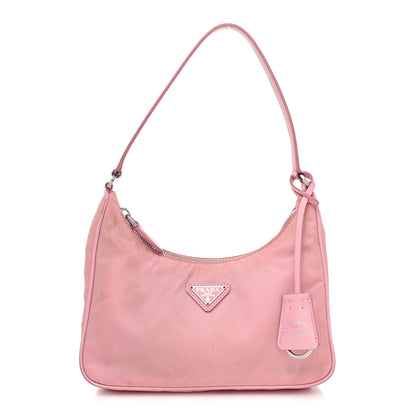 Prada Re-Nylon Saffiano Mini Re-Edition 2005 Bag Rosa 1 of 17