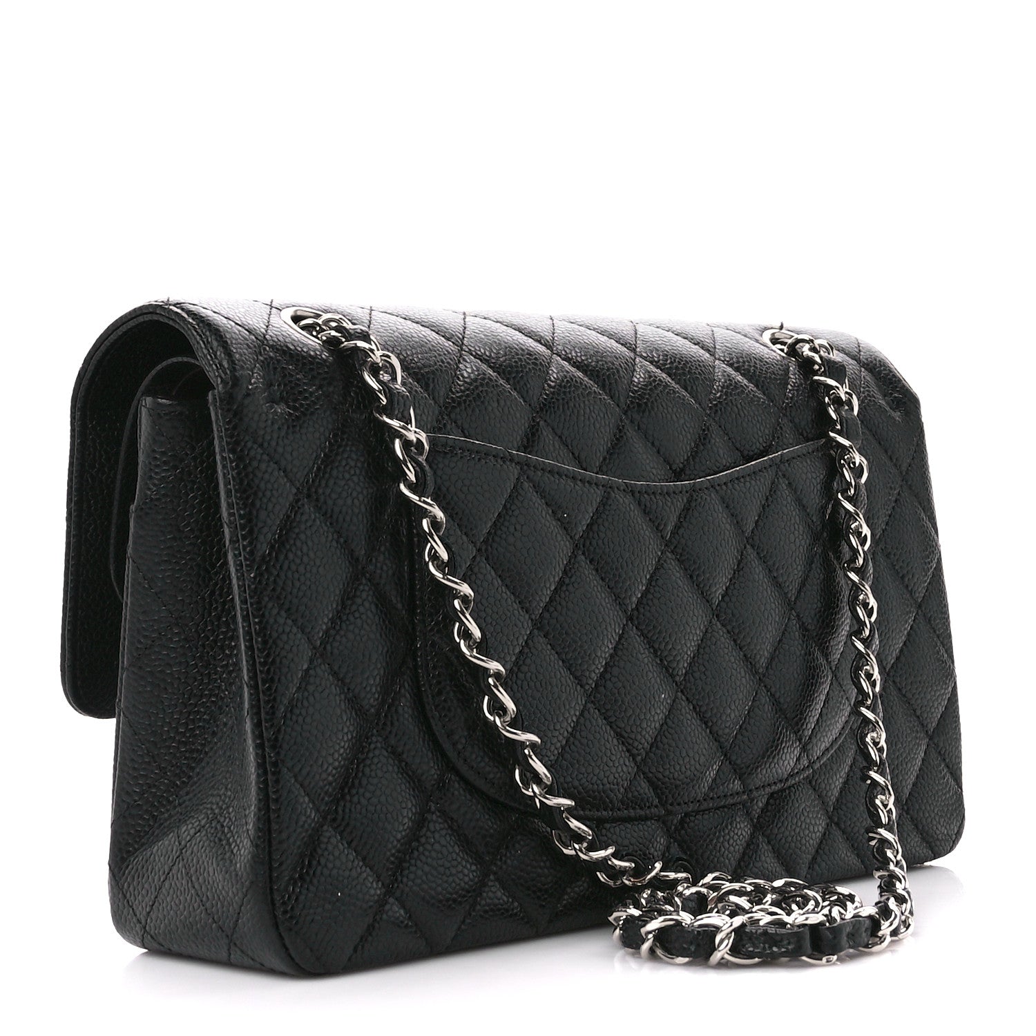 Chanel Caviar Quilted Medium Double Flap Black 2 of 11