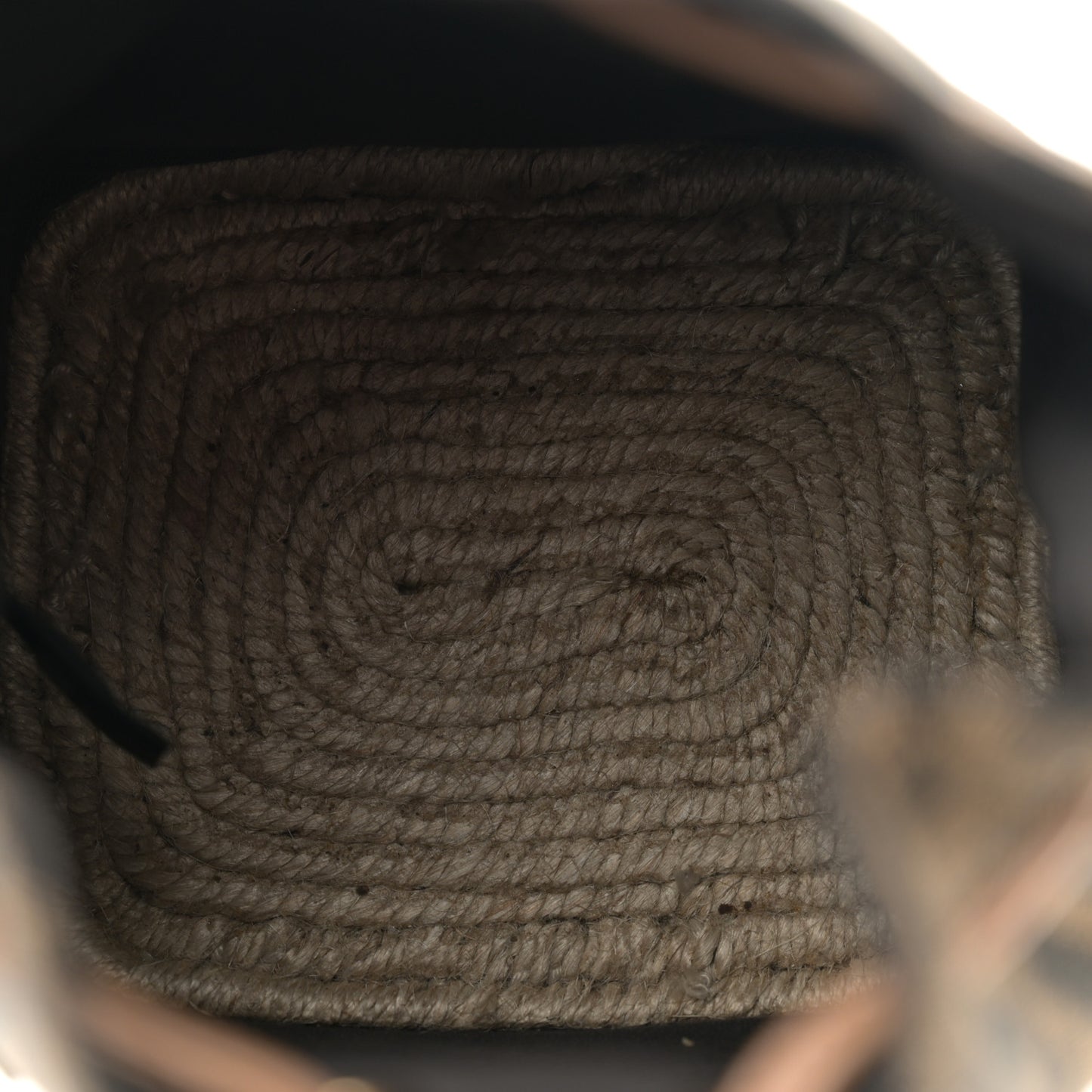Fabric Jacquard Vitello Grace Raffia FF 1974 Logo Mini Mon Tresor Bucket Bag Tobacco Moro Sand
