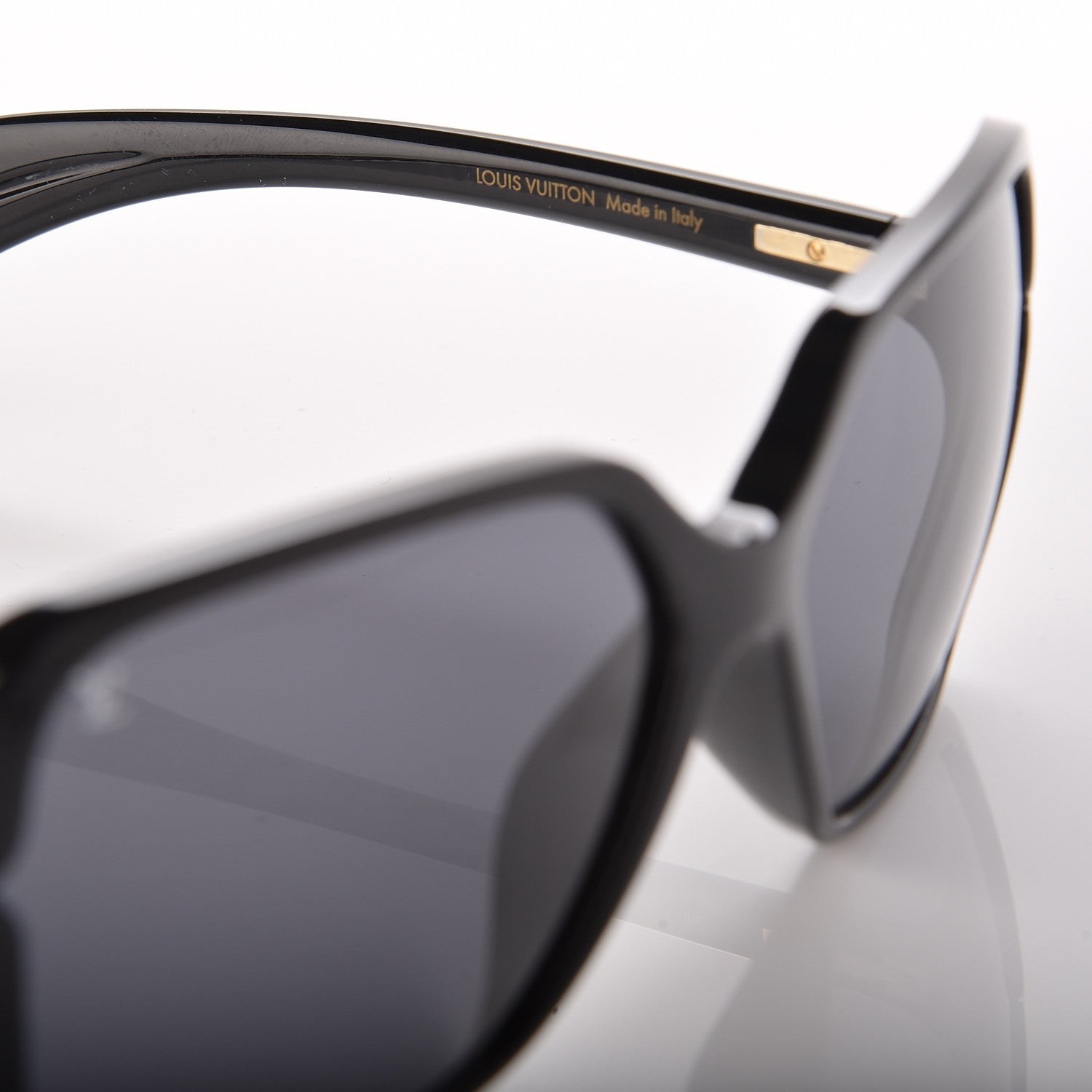 Louis Vuitton Flore Carre Sunglasses Z0287E Black 5 of 9