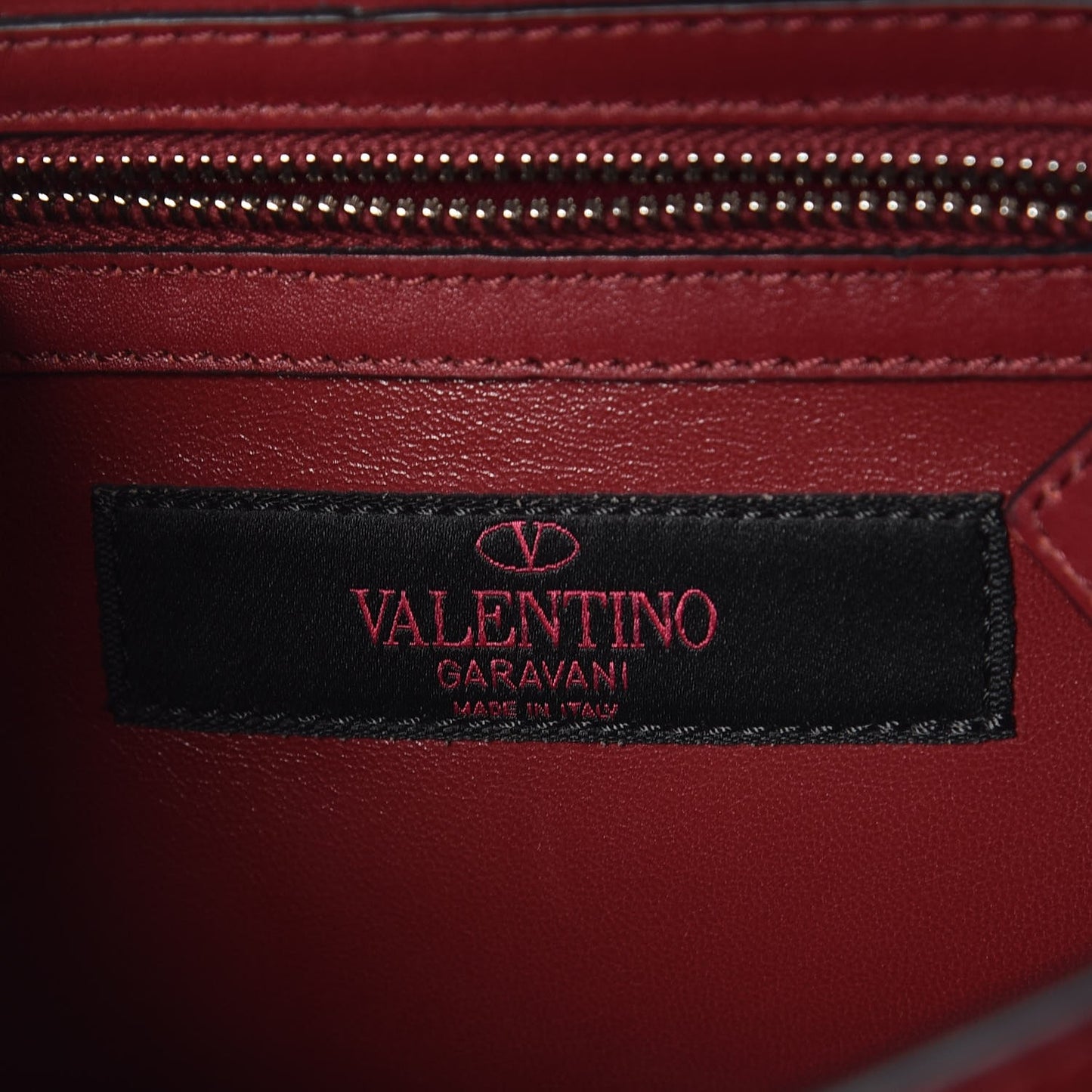 Vitello Loveblade Embellished Chain Flap Bag Rubino