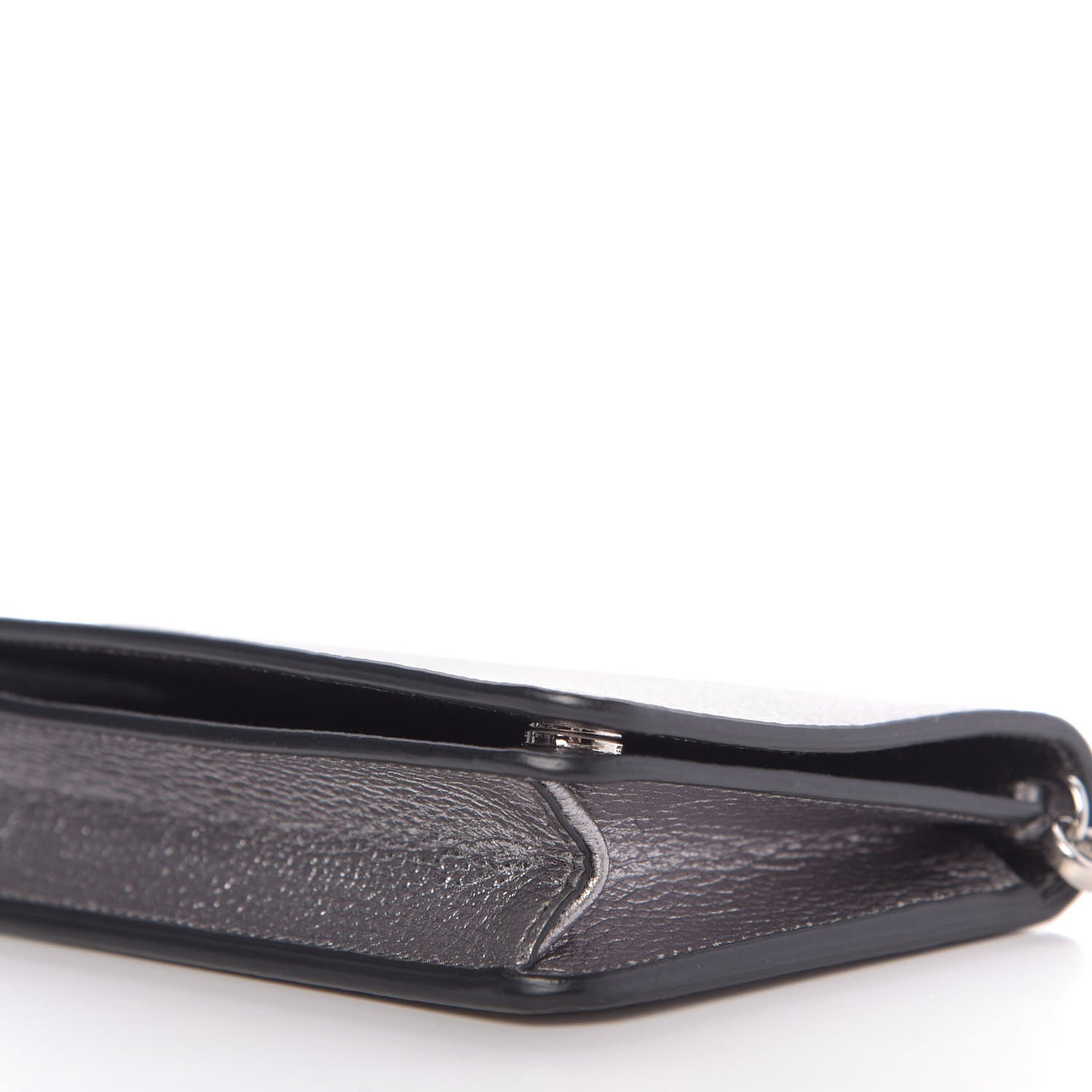 Prada Vitello Daino Chain Wallet Cromo 7 of 10