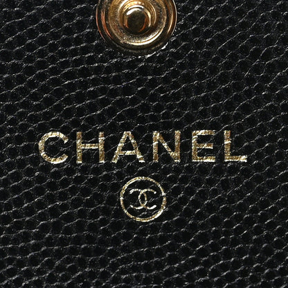Chanel Caviar Quilted Boy Flap Card Holder Black 6 of 8