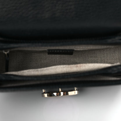 Gucci Dollar Calfskin Interlocking G Crossbody Bag Black 5 of 9