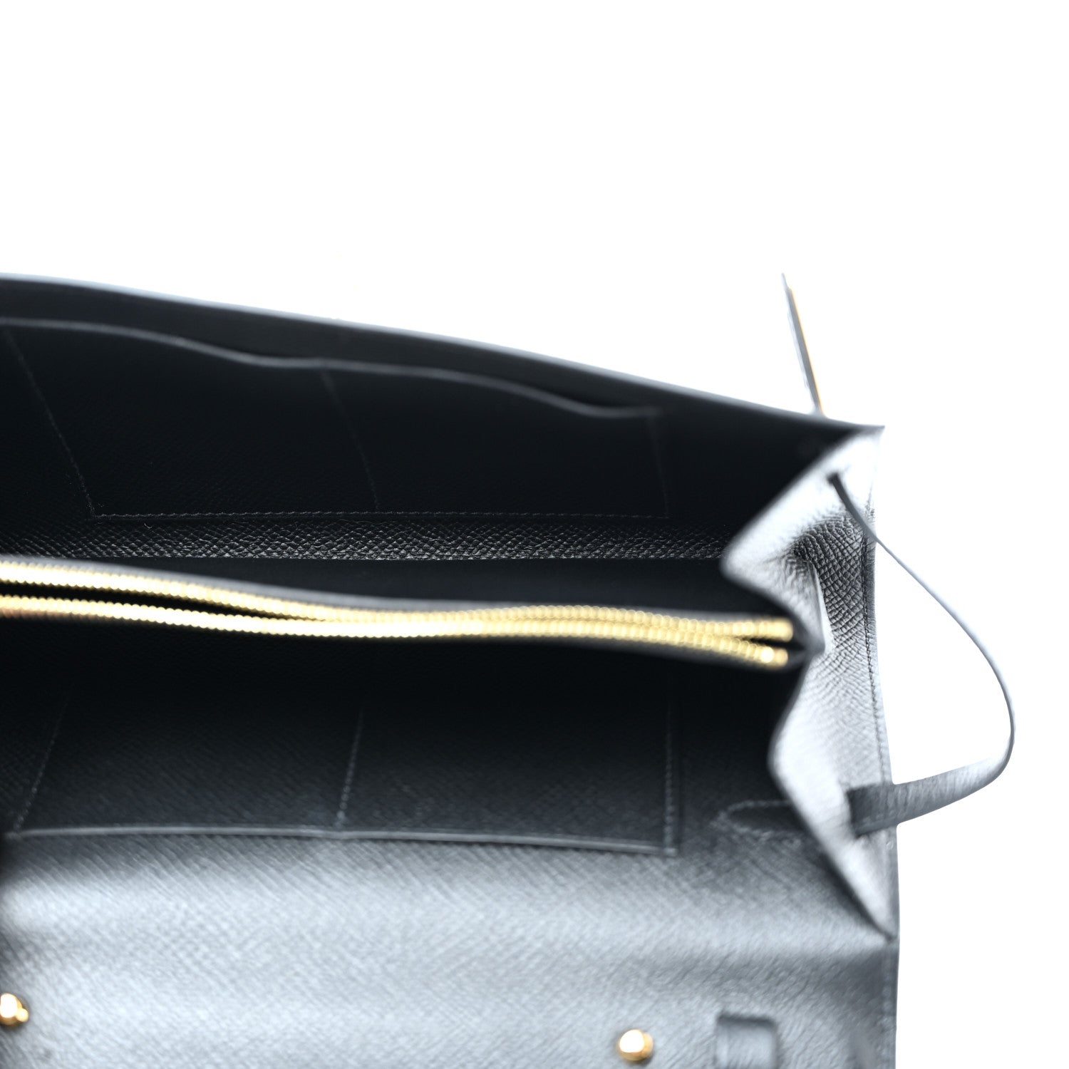 Hermes Epsom Kelly Wallet To Go Black 5 of 10
