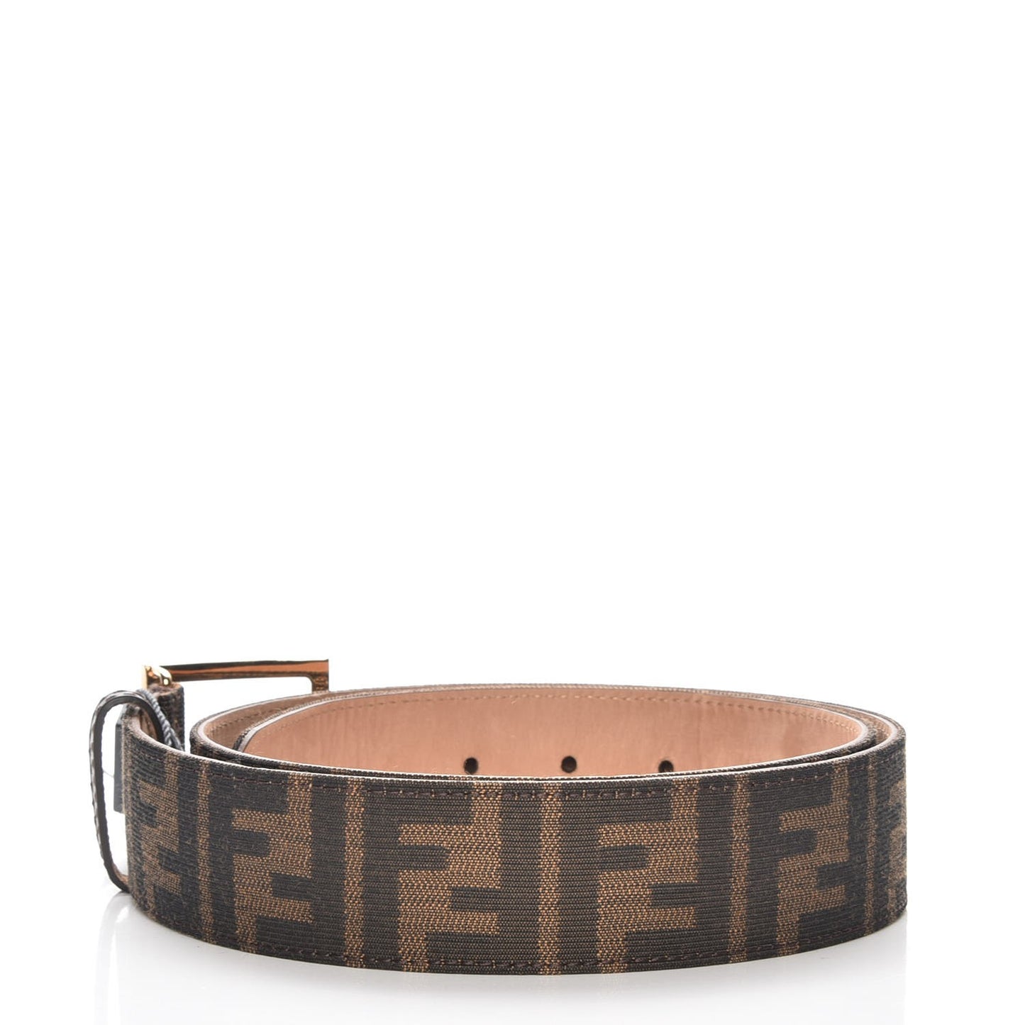 Zucca FF Buckle Belt 90 36 Tobacco