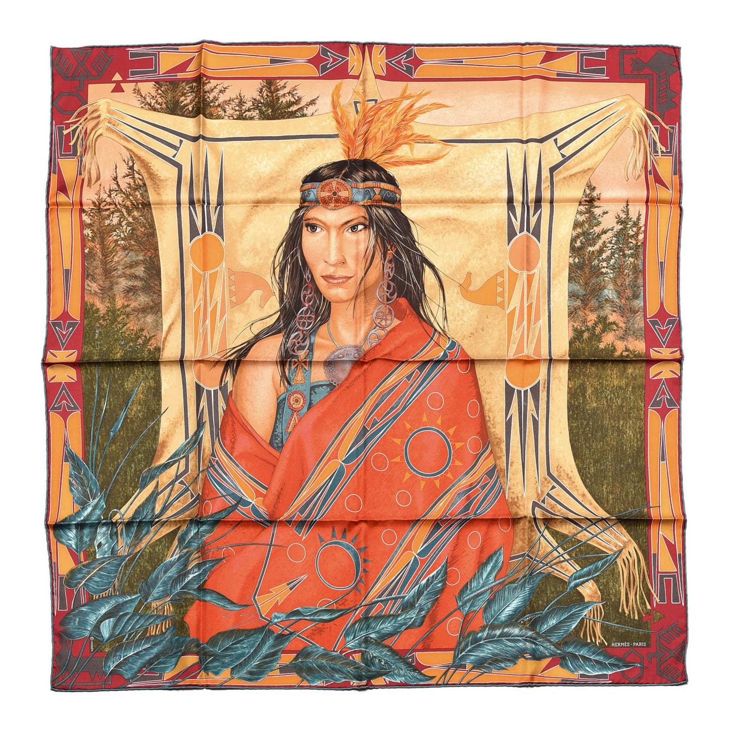 Silk Wako Ni Scarf 90