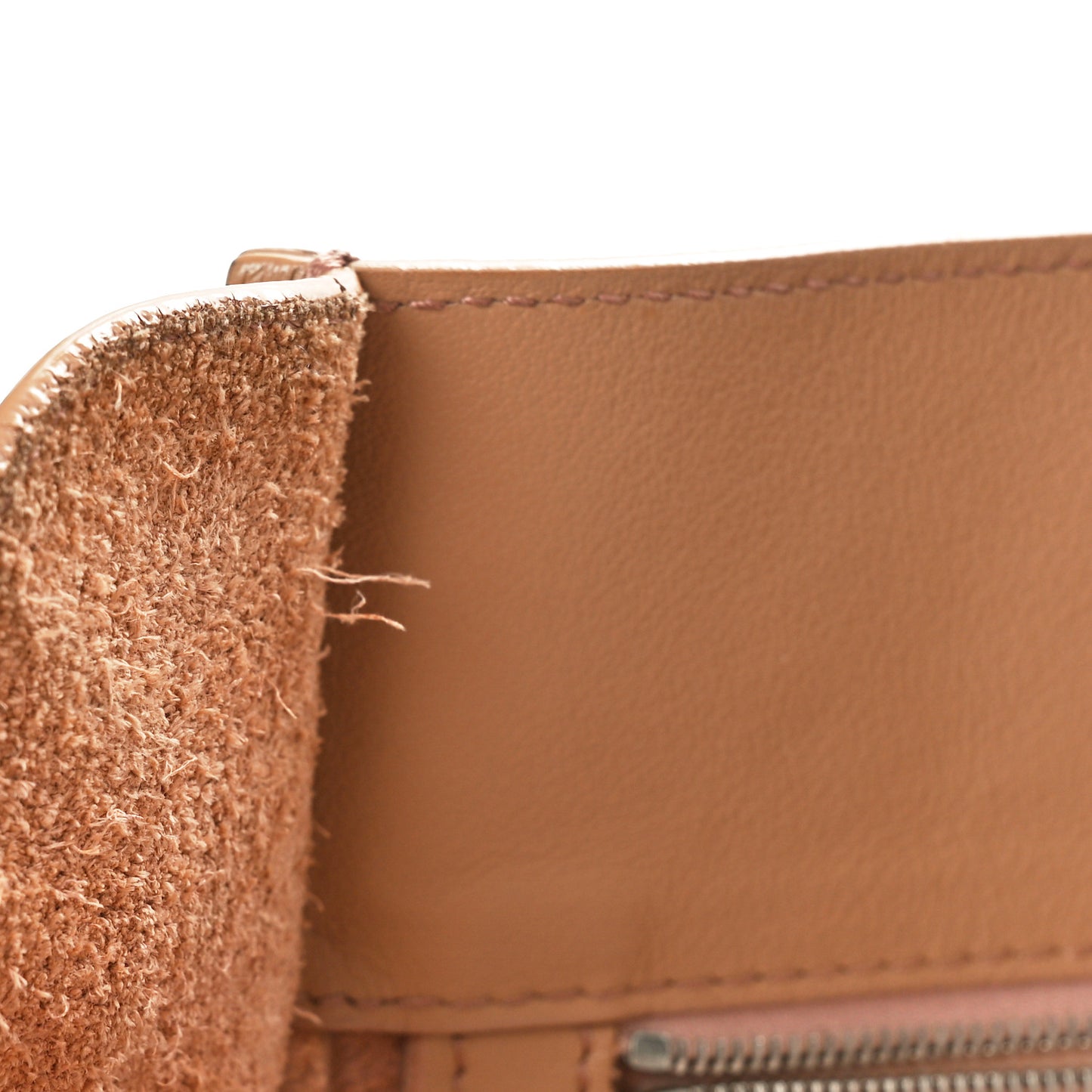 Veau Papier B4 Zip Around Tote Rose Des Sables