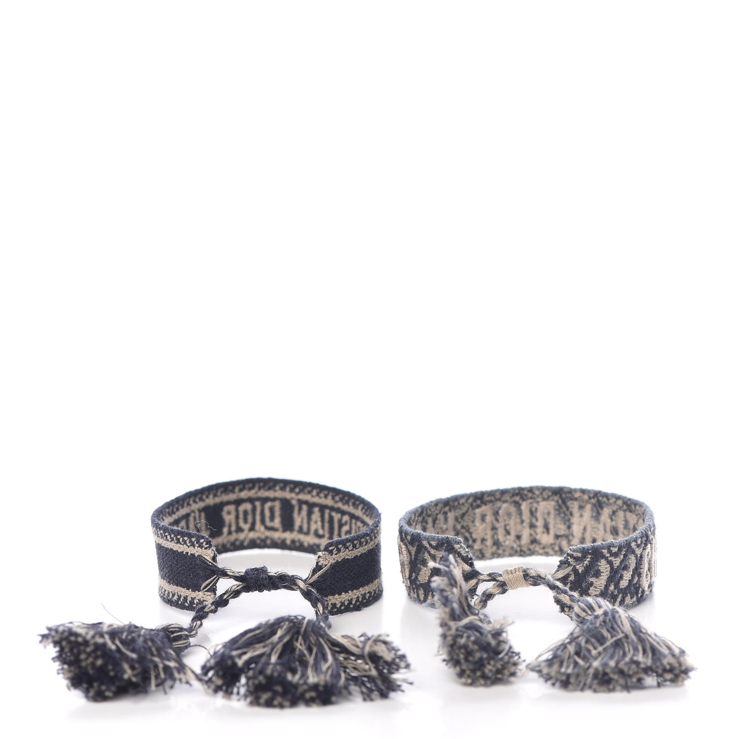 Christian Dior Woven Cotton J'Adior Friendship Bracelet Set Navy 3 of 4