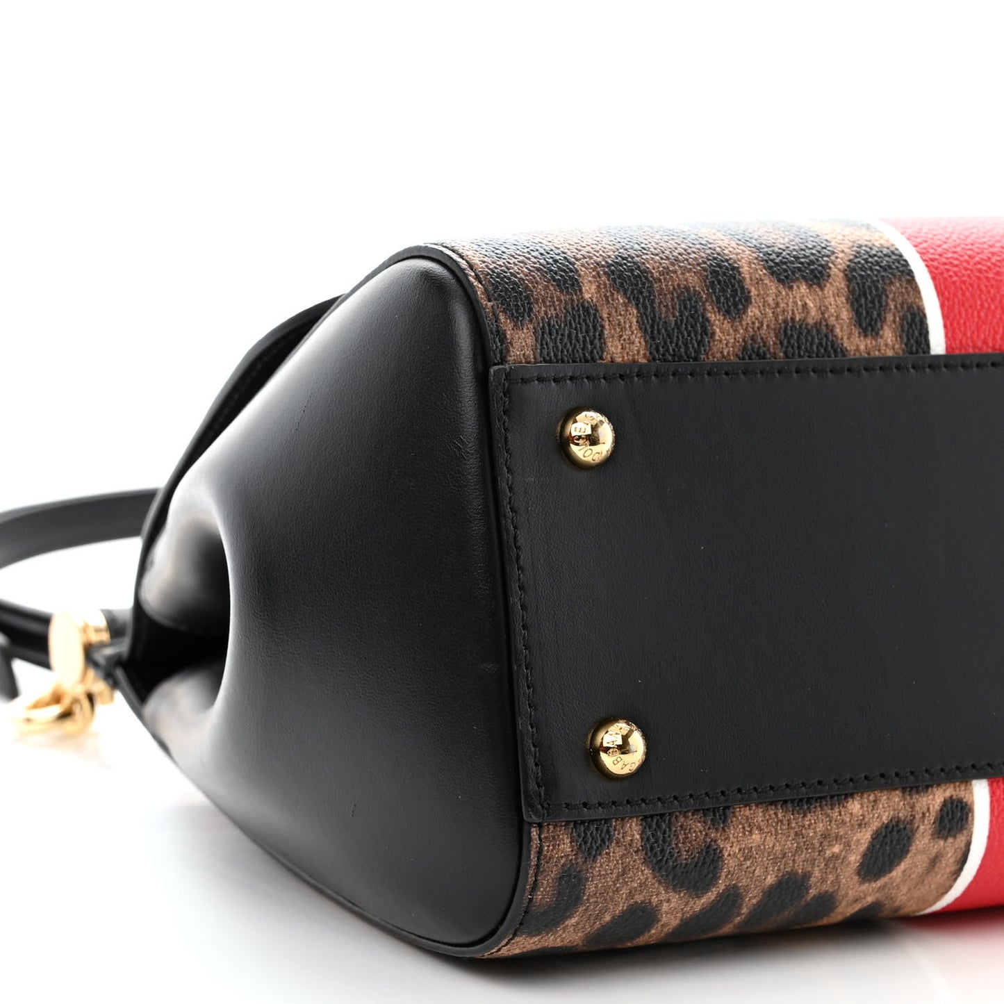 Dauphine Leopard Graffiti Print Medium Miss Sicily Satchel Black