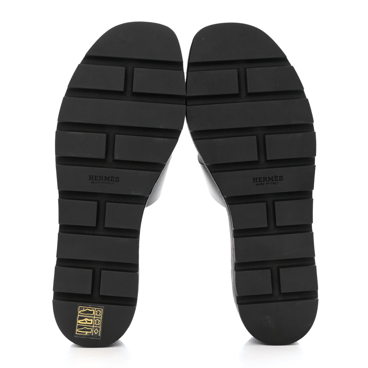 Hermes Calfskin Suede Eze 30 Sandals 38 Black 5 of 9