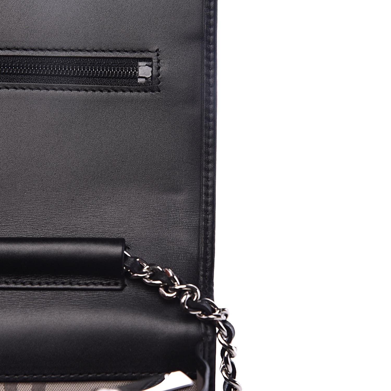 Chanel Calfskin Quilted Cambon Wallet On Chain WOC Black 11 of 13