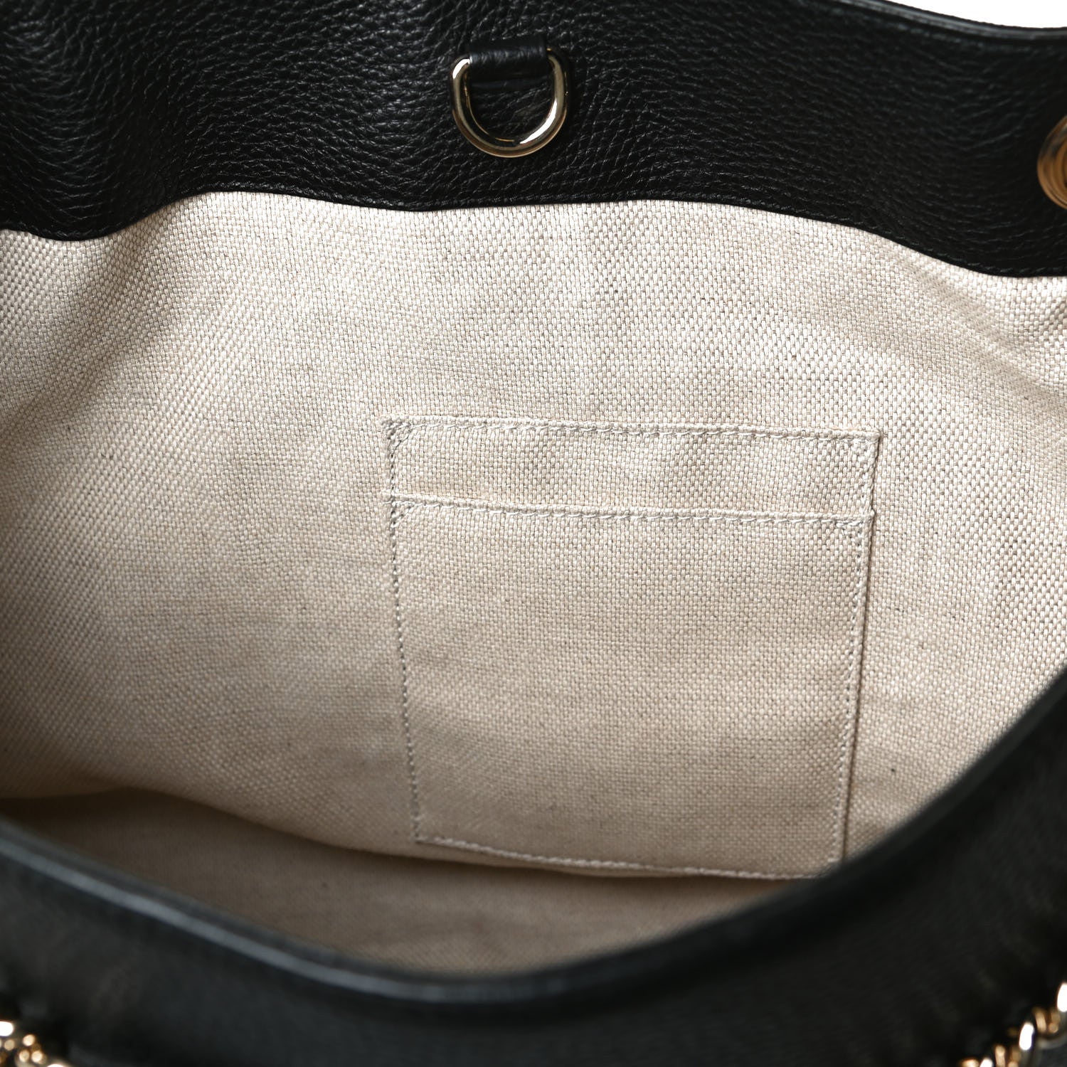 Gucci Pebbled Calfskin Medium Soho Chain Shoulder Bag Black 12 of 12