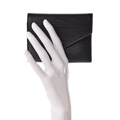 Louis Vuitton Epi Victorine Wallet Black 2 of 6