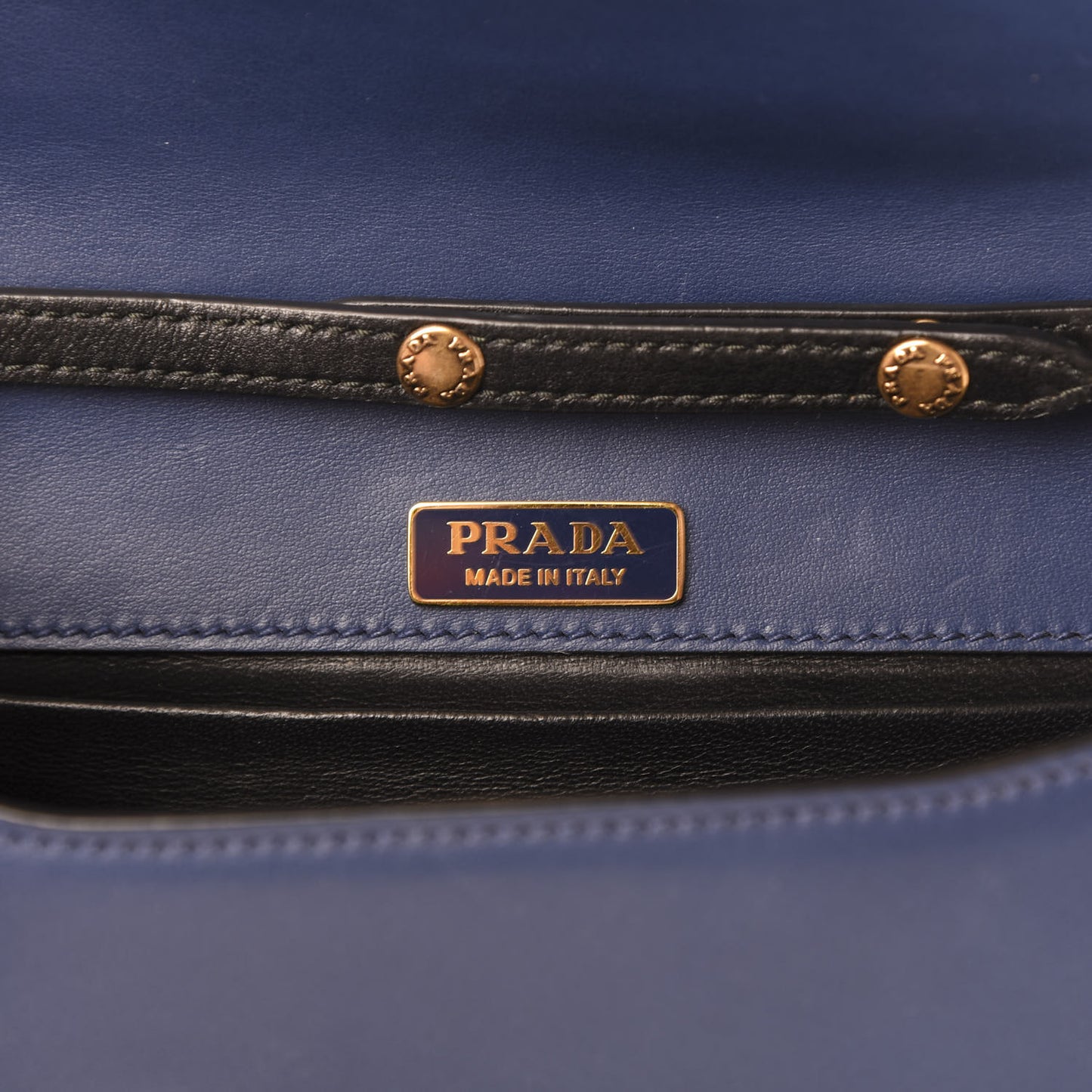 City Calf Saffiano Astrology Cahier Bag Bluette Black
