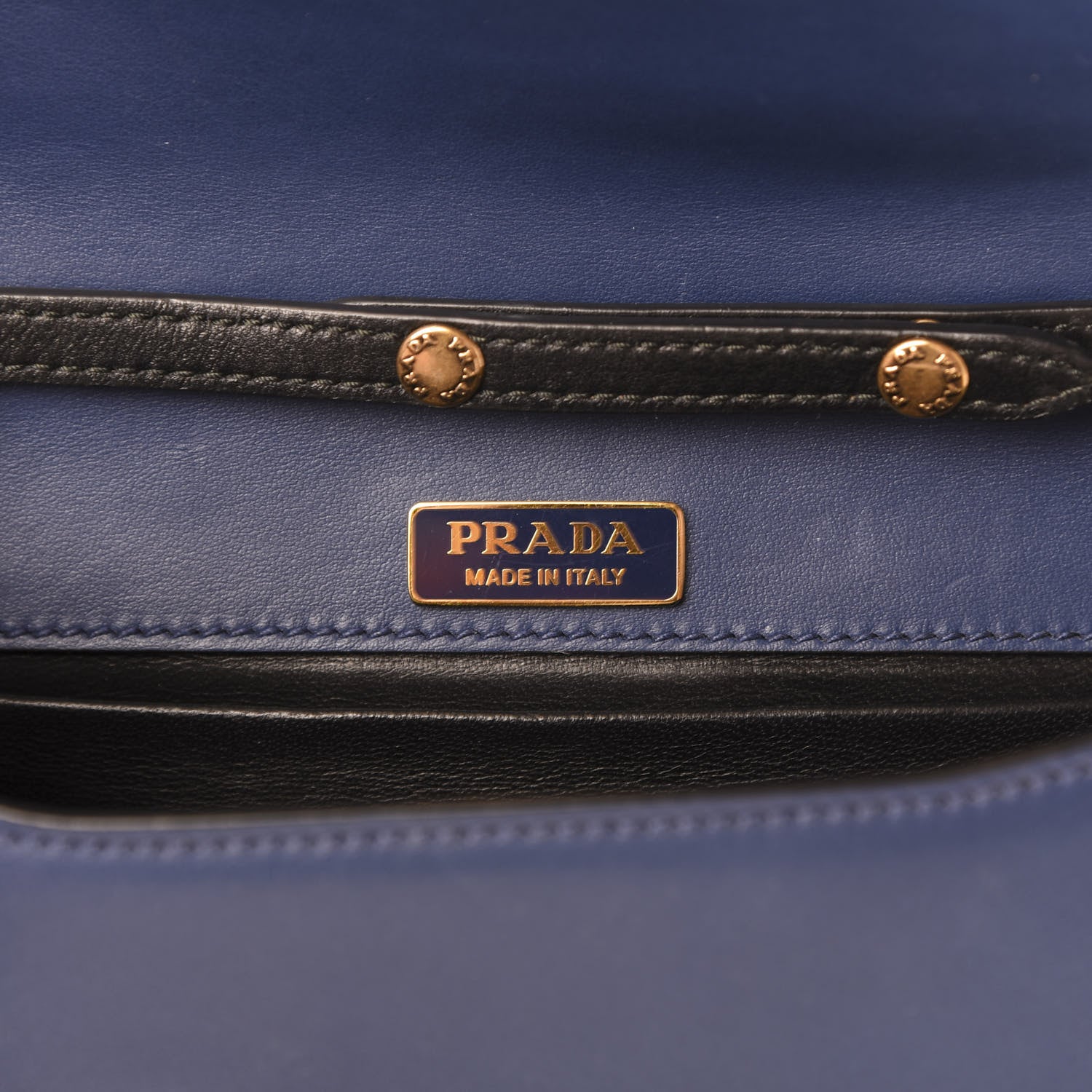 Prada City Calf Saffiano Astrology Cahier Bag Bluette Black 5 of 12