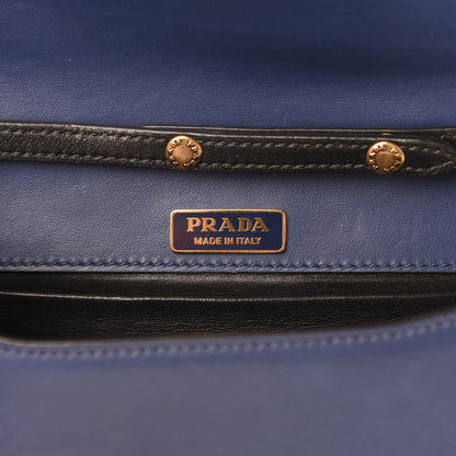Prada City Calf Saffiano Astrology Cahier Bag Bluette Black 5 of 12