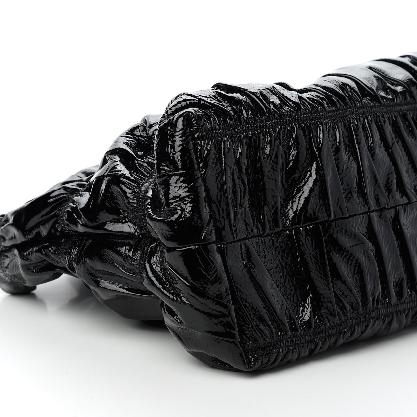 Vernice Gaufre Tote Black