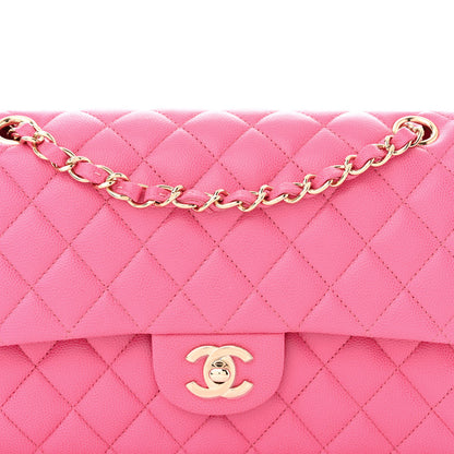 Chanel Caviar Quilted Medium Double Flap Pink 8 of 10