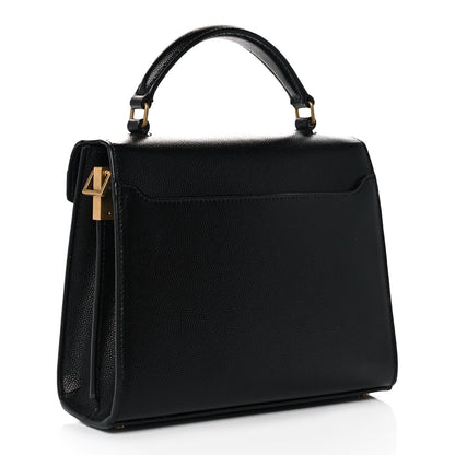 Saint Laurent Grain de Poudre Mini Classic Monogram Cassandra Top Handle Black 3 of 11